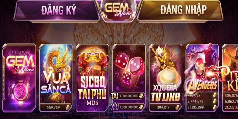 Kho game giải trí cực chất chỉ có tại Gemwin