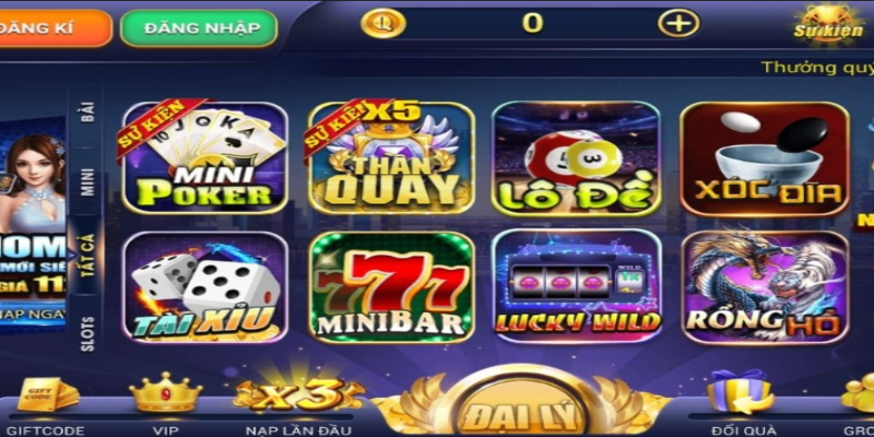 Siêu nổ hũ sở hữu nhiều thể loại game hấp dẫn